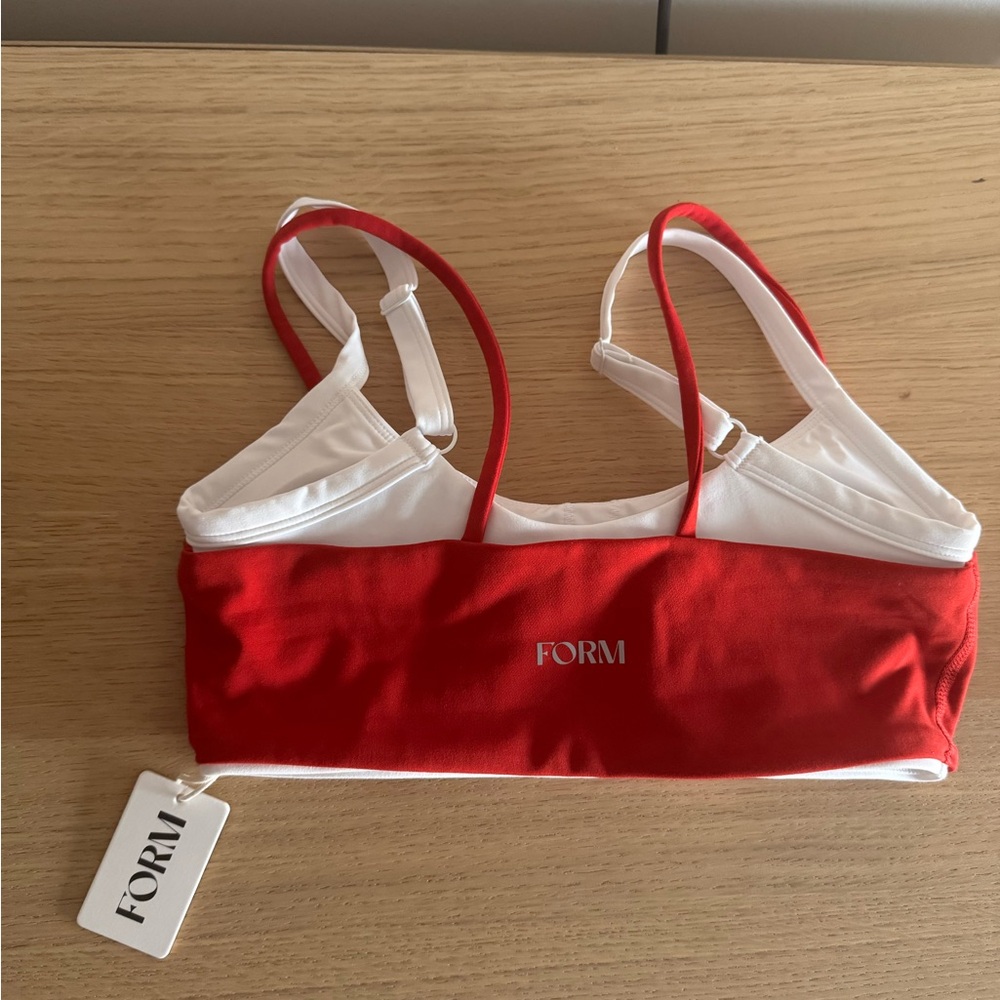 Form by Sami Clarke Red & White Sports Bra - Picture 3 of 3